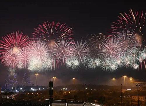 上蔡县焰火晚会